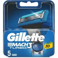 Gillette Mach 3 Turbo Scheermesjes - 5 mesjes