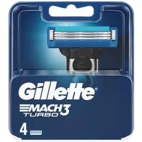 Gillette Mach 3 Turbo Scheermesjes - 4 mesjes