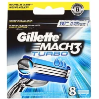 Gillette Mach3 Turbo Scheermesjes - 8 mesjes