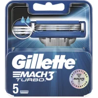 Gillette Mach 3 Turbo Scheermesjes - 5 mesjes