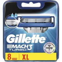Gillette Mach 3 Turbo Scheermesjes - 8 mesjes