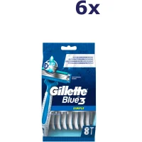 Gillette Blue3 Wegwerpscheermesjes - 6x8 mesjes