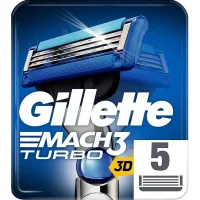 Gillette Mach3 Turbo Scheermesjes - 5 mesjes