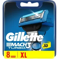 Gillette Mach 3 Turbo Scheermesjes - 8 mesjes