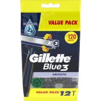 Gillette Blue3 smooth wegwerpscheermesjes - 12 mesjes
