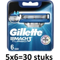 Gillette Mach3 Turbo Scheermesjes - 30 mesjes