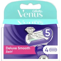 Gillette Deluxe Smooth Swirl Scheermesjes - 4 mesjes