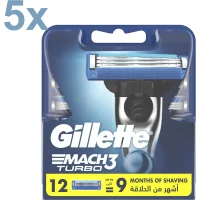 Gillette Mach3 Turbo Scheermesjes - 60 mesjes