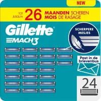 Gillette Mach3 Base Scheermesjes - 24 mesjes