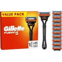 Gillette Fusion 5 Scheerset - Houder & 11 Navulmesjes