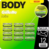 GilletteLabs Body + Intimate Scheermesjes - 12 mesjes