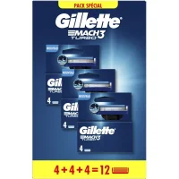 Gillette Mach3 Turbo Navulmesjes - 12 mesjes