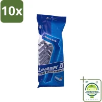 Laser 2 Ready Razor Wegwerpscheermesjes - 10x10 mesjes