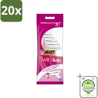 Bic Twin Lady Wegwerpscheermesjes - 20x10 mesjes - Pastelkleuren