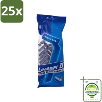 Laser 2 Wegwerpscheermesjes - 25x10 mesjes