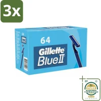 Gillette Blue 2 Wegwerpscheermesjes - 3x64 scheermesjes