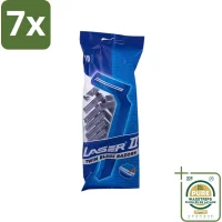 Laser 2 Ready Razor Wegwerpscheermesjes - 7x10 mesjes