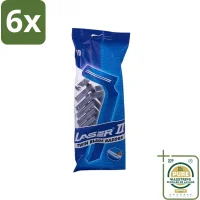 Laser 2 Ready Razor Wegwerp Scheermesjes - 6x10 mesjes