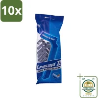Laser 2 Ready Razor Wegwerpscheermesjes - 10x10 mesjes