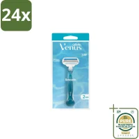 Gillette Venus Smooth Rondingvolgende Mesjes Handvat + 2 Navulmesjes - 24 stuks