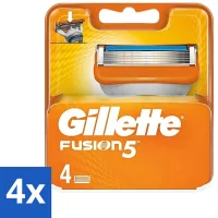 Gillette Fusion 5 Navulscheermesjes - 4x4 mesjes