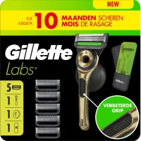 GilletteLabs Met Exfoliërende Strip Scheersysteem Champion Gold - 5 mesjes