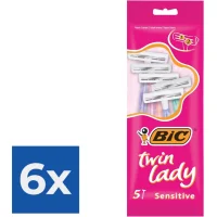 Bic Twin Lady Wegwerpscheermesjes - 6x10 mesjes