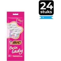 BIC Twin Lady Wegwerpscheermesjes - 24x5 mesjes