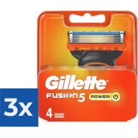 Gillette Fusion5 Power Navulmesjes - 3x4 mesjes