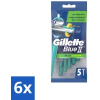 Gillette Blue II Slalom Wegwerpscheermesjes - 6x5 mesjes