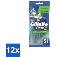 Gillette Blue II Plus Slalom Wegwerpscheermesjes - 12x5 mesjes