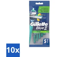 Gillette Blue II Wegwerpscheermesjes - 10x5 mesjes