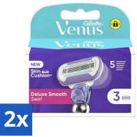 Gillette Venus Deluxe Smooth Swirl Navulscheermesjes - 2x3 mesjes