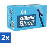 Gillette Blue 2 Wegwerpscheermesjes - 2x64 scheermesjes