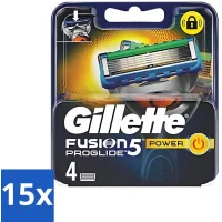 15x Gillette Fusion 5 ProGlide Power Navulscheermesjes - 4 mesjes