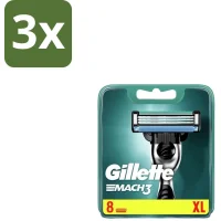 Gillette Mach3 Scheermesjes - 3x8 mesjes