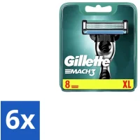 Gillette Mach3 Scheermesjes - 6x8 mesjes