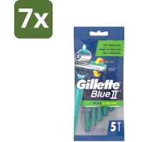 Gillette Blue II Plus Slalom Wegwerpscheermesjes - 7x5 mesjes