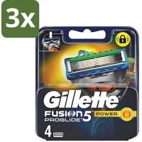 Gillette Fusion 5 ProGlide Power Navulscheermesjes - 3x4 mesjes