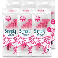 Gillette Venus Simply Venus Wegwerpscheermesjes - 6x5 mesjes