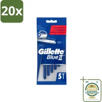 Gillette Blue II Wegwerpscheermesjes - 20x5 mesjes