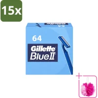 Gillette Blue 2 Wegwerpscheermesjes - 15x64 mesjes
