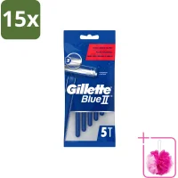 Gillette Blue II Wegwerpscheermesjes - 15x5 mesjes