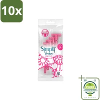 Gillette Venus Simply Venus Wegwerpscheermesjes - 10x5 mesjes