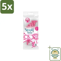 Gillette Venus Simply Venus Basic Wegwerpscheermesjes - 5x5 mesjes