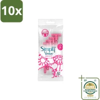 Gillette Venus Simply Venus Basic Wegwerpscheermesjes - 10x5 mesjes