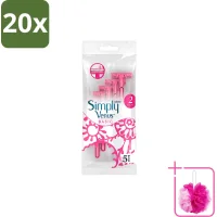 Gillette Venus Simply Venus Basic Wegwerpscheermesjes - 100 mesjes